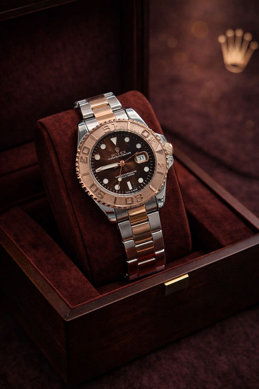 Rolex Yacht-Master Stainless Steel Black Dial Watch