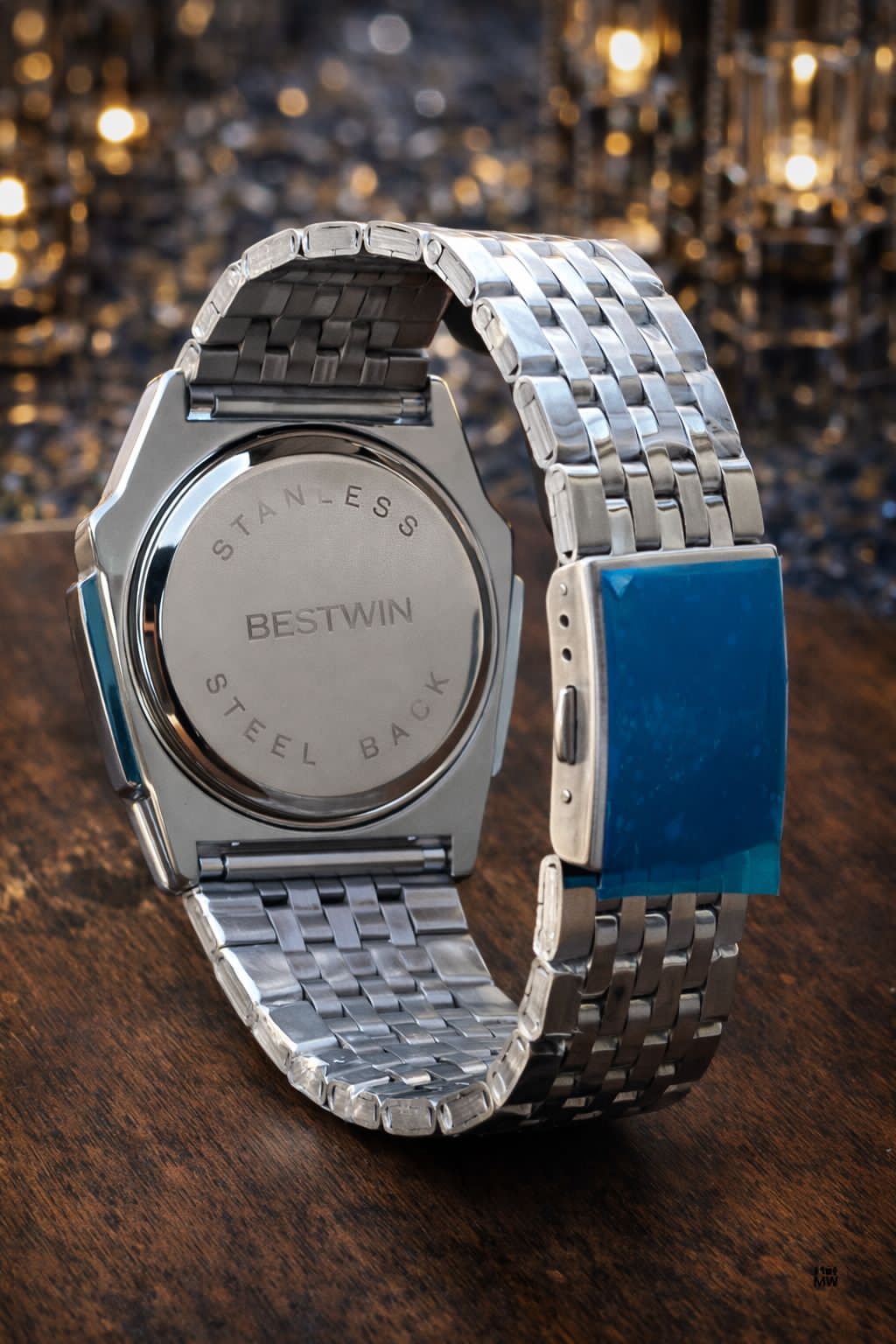 BESTWIN 6617 Diamond Geometric Waterproof Stainless Steel Men's Watch