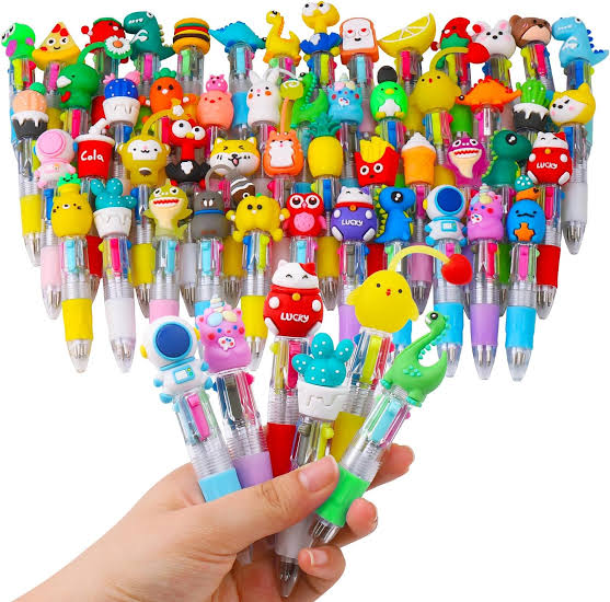 Multi-Color 4-in-1 Emojis Ballpoint Pens