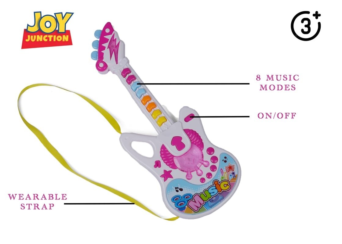 Joy Junction Kids' Electronic Music Guitar with Lights & Sound