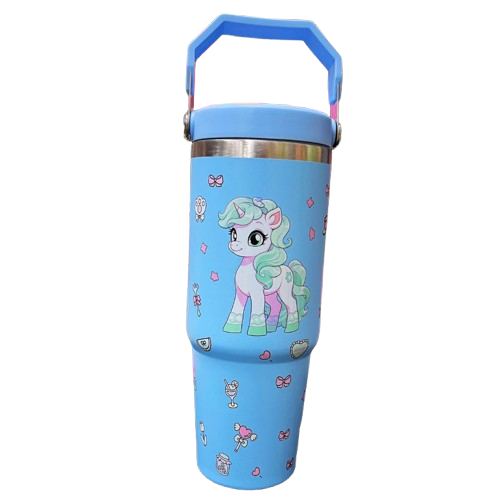 Premium 1200ml Kuromi & Friends  Cartoon Character Tumbler - Double-Wall Vacuum Insulated Water Bottle with Portable Handle