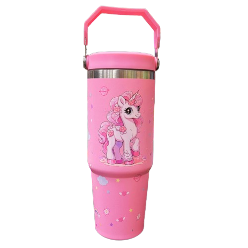 Premium 1200ml Kuromi & Friends  Cartoon Character Tumbler - Double-Wall Vacuum Insulated Water Bottle with Portable Handle
