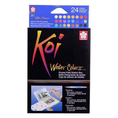 Sakura Koi 24 Water Colors Sketch Box