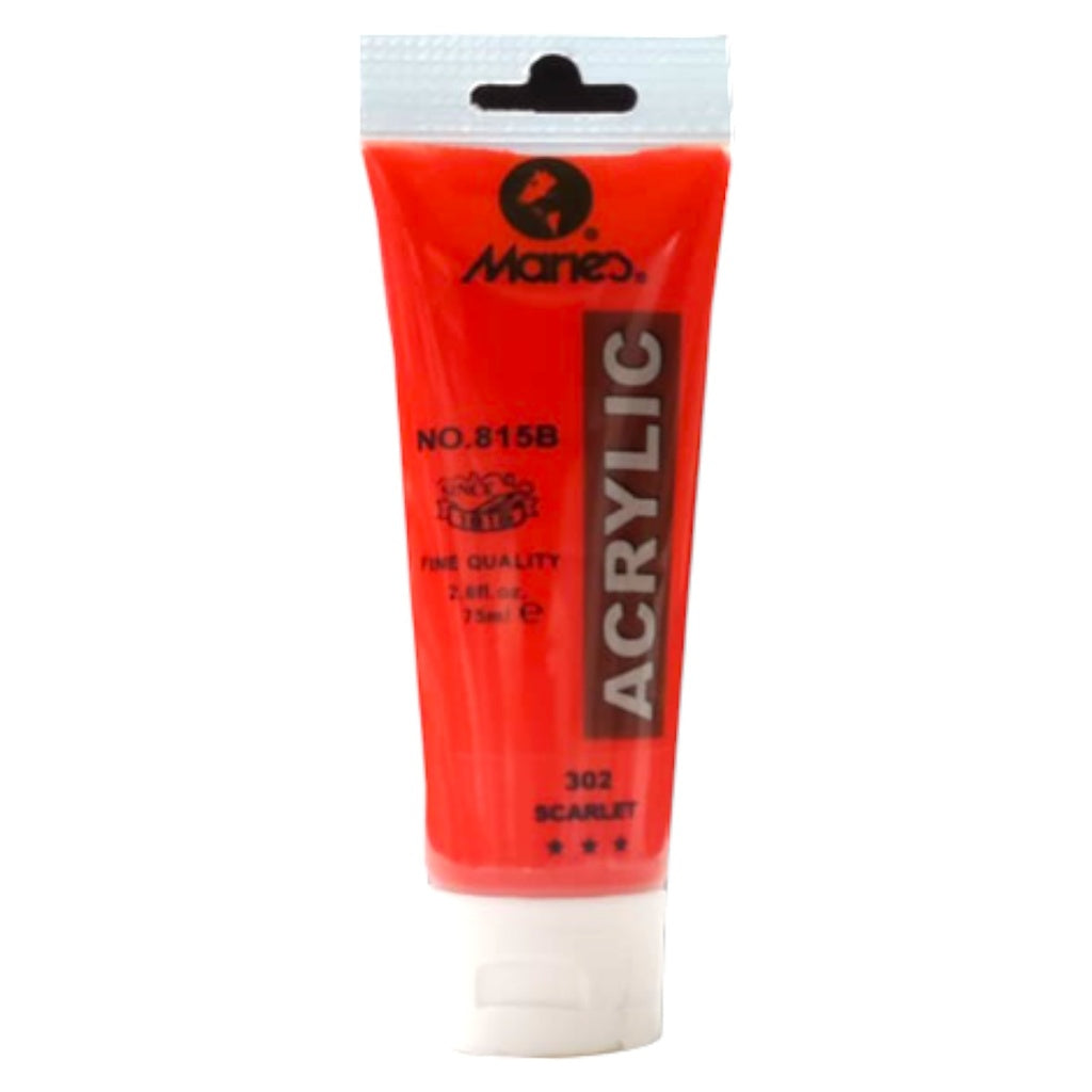 Maries Acrylic Paint - 75ml - No. 302 - Red