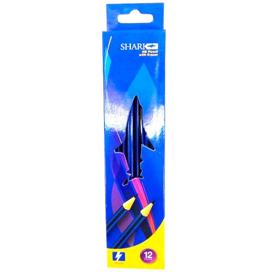 Thunder Shark HB Pencils - 12 Pcs