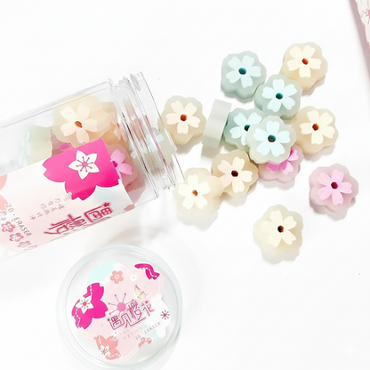 Premium Sakura Petal 2B Eraser Jar