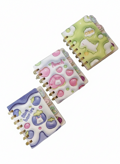 Kawaii mini pocket Diary With Spiral Binding