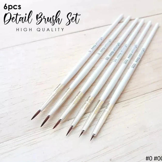 Keep Smiling Mini Detail Liner Brushes Pack of 6