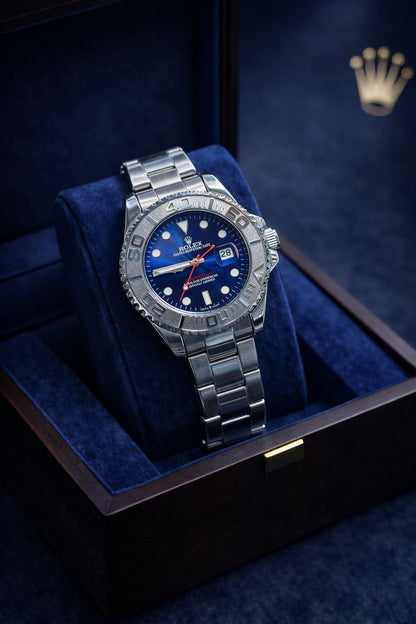 Rolex Yacht-Master Stainless Steel Black Dial Watch