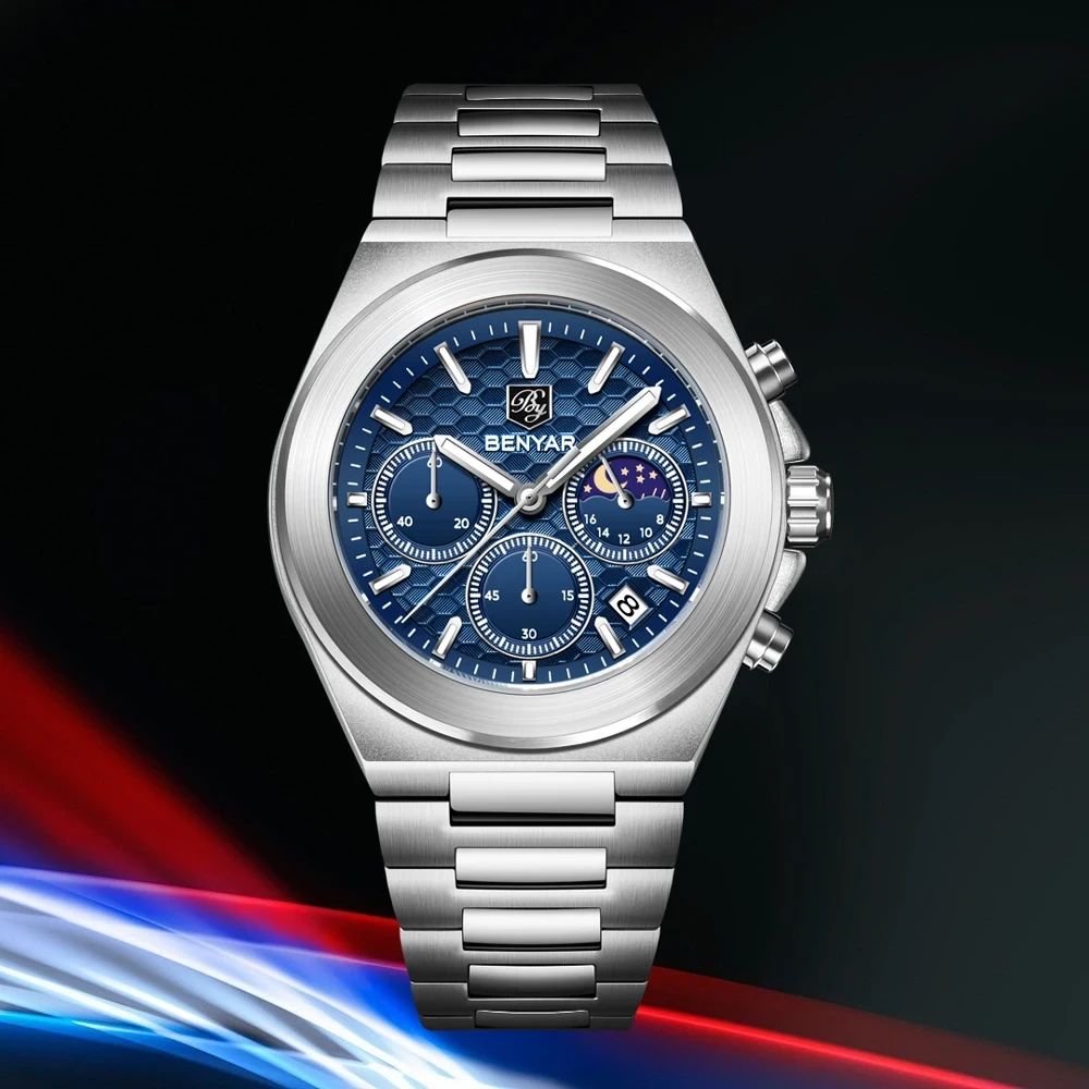 Benyar BY-5176M Luxury Chronograph Watch
