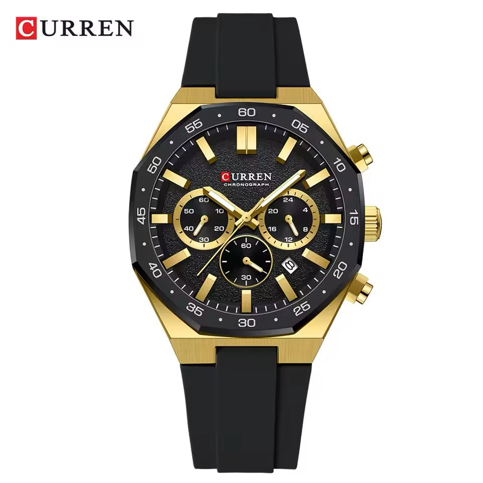 Curren "Sport Elite" Chronograph Watch  – Silicon Strap Edition