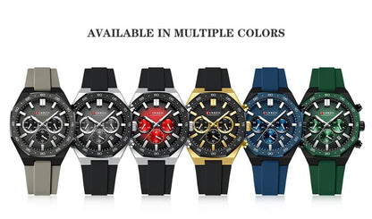 Curren "Sport Elite" Chronograph Watch  – Silicon Strap Edition