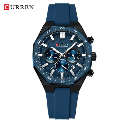 Curren "Sport Elite" Chronograph Watch  – Silicon Strap Edition