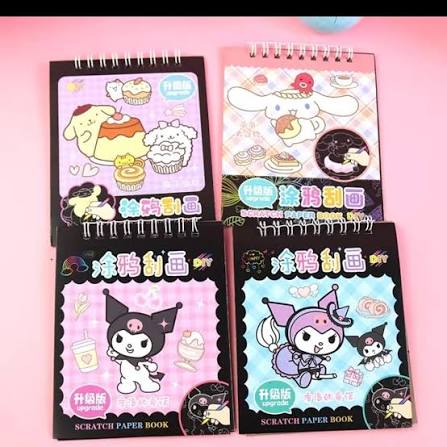 Cartoon DIY Scratch Drawing Book