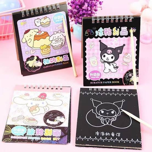 Cartoon DIY Scratch Drawing Book