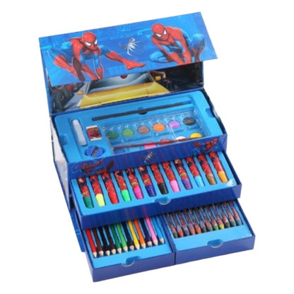 Kids' 68 -Piece Deluxe Art & Stationery Set – Assorted Cartoon Characters