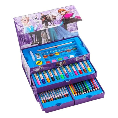 Kids' 68 -Piece Deluxe Art & Stationery Set – Assorted Cartoon Characters