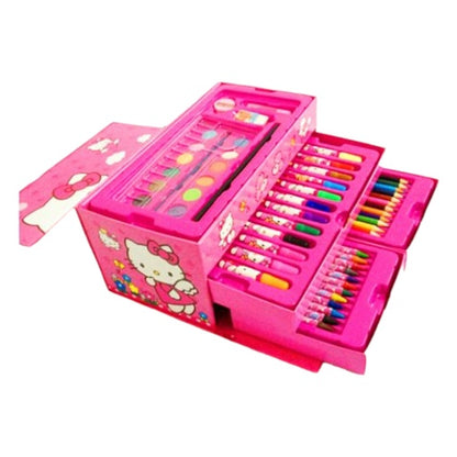 Kids' 68 -Piece Deluxe Art & Stationery Set – Assorted Cartoon Characters
