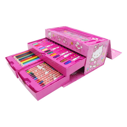 Kids' 68 -Piece Deluxe Art & Stationery Set – Assorted Cartoon Characters