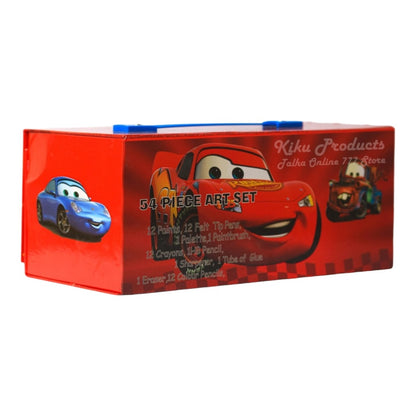 Kids' 68 -Piece Deluxe Art & Stationery Set – Assorted Cartoon Characters