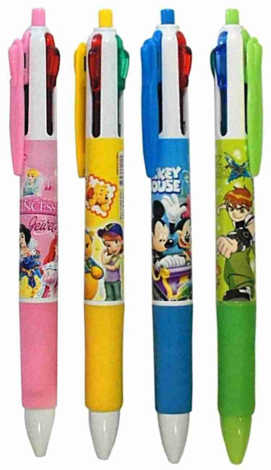 Multi-Color 4-in-1 Cartoon Ballpoint Pens