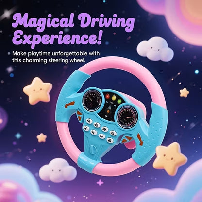 Musical Steering Wheel Toy for Kids – 360° Rotating Simulation Driving Toy