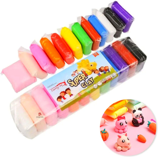 Super Clay 12 Pcs Set – Ultra-Light
