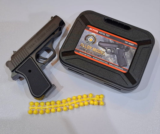 Soft Bullet Alloy Gun With Case - No.84206