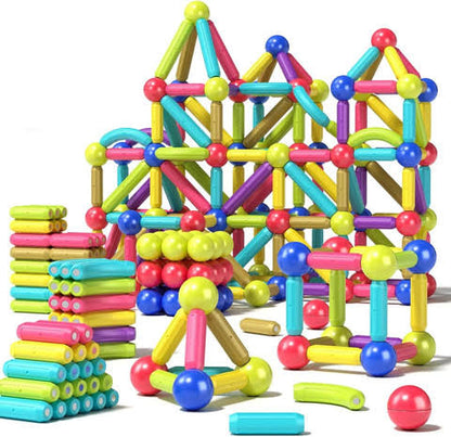 36-Piece Magnetic Construction Building Blocks Set – Educational STEM Toy for Toddlers & Kids