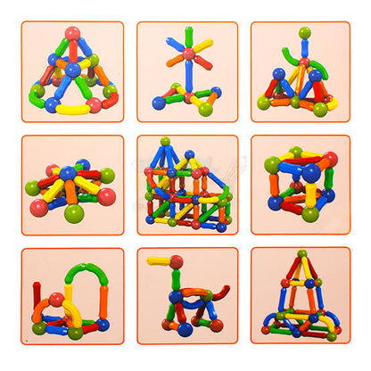 36-Piece Magnetic Construction Building Blocks Set – Educational STEM Toy for Toddlers & Kids