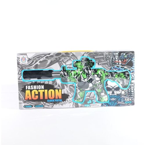 Electric Mute Handgun – LED Lights & Vibration Feedback Toy