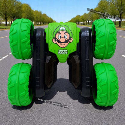 PRO STUNT Mario Remote Control Car – 360° Flip Action & Cross Stunt RC Car with 2.4GHz High-Speed Control