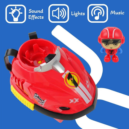 Head-to-Head RC Bumper Cars Battle Set with Music & LED Lights