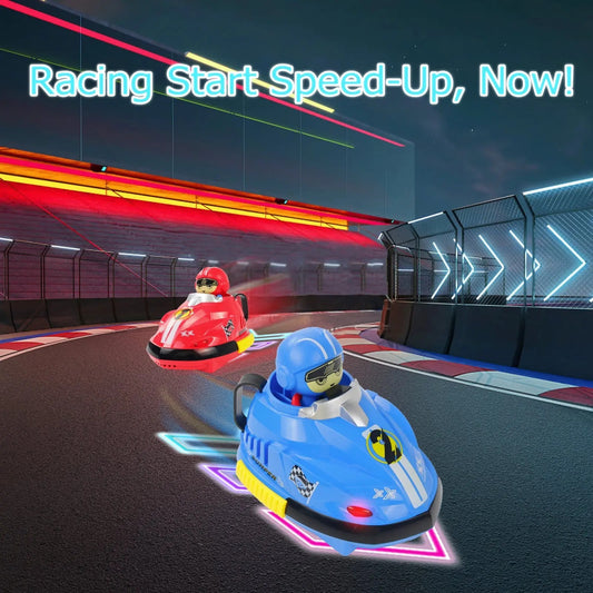 Head-to-Head RC Bumper Cars Battle Set with Music & LED Lights