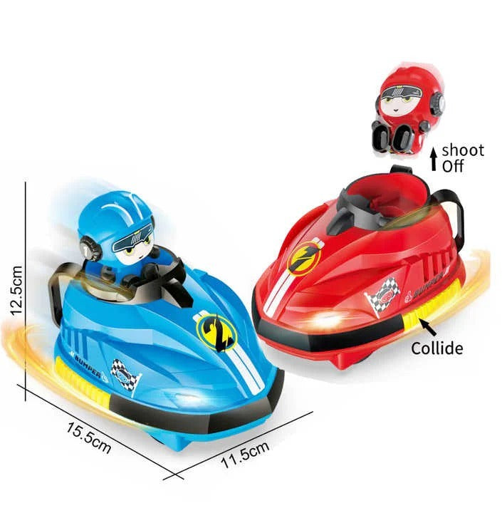 Head-to-Head RC Bumper Cars Battle Set with Music & LED Lights