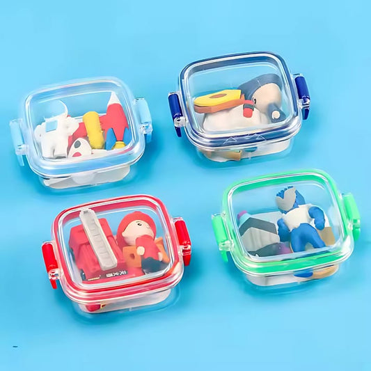3D Japanese Food & Sushi Eraser Bento Box Set