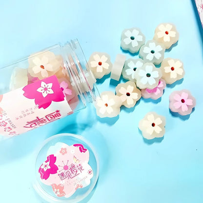 Premium Sakura Petal 2B Eraser Jar