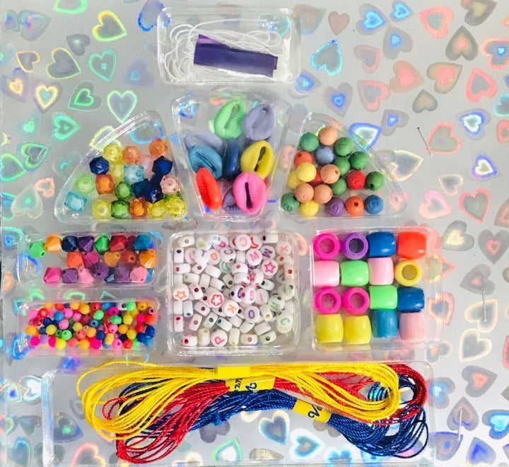 Kids DIY Bead Jewelry Kit | Creative Arts & Crafts Set