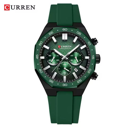 Curren "Sport Elite" Chronograph Watch  – Silicon Strap Edition