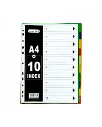 Index Register A4-10 - Seperator