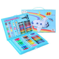 Multi Colour 86 PCS Kit / Set With Button Box Best Quality