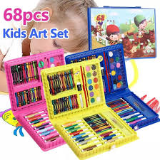 Multi Colour 68 PCS Kit / Set With Button Box Best Quality