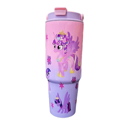 Premium 1200ml Kuromi & Friends  Cartoon Character Tumbler - Double-Wall Vacuum Insulated Water Bottle with Portable Handle