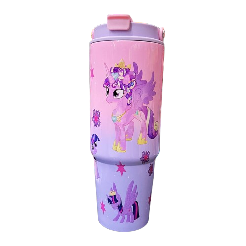 Premium 1200ml Kuromi & Friends  Cartoon Character Tumbler - Double-Wall Vacuum Insulated Water Bottle with Portable Handle