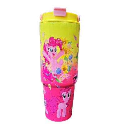 Premium 1200ml Kuromi & Friends  Cartoon Character Tumbler - Double-Wall Vacuum Insulated Water Bottle with Portable Handle