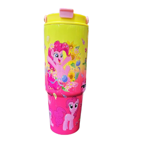Premium 1200ml Kuromi & Friends  Cartoon Character Tumbler - Double-Wall Vacuum Insulated Water Bottle with Portable Handle